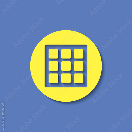 Vector belgian waffles icon. Food icon. Eps10