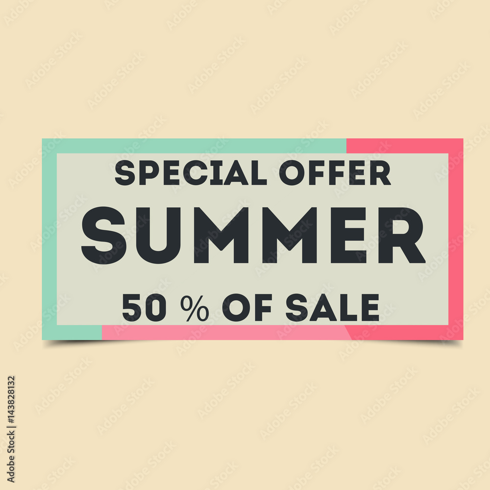 Summer Sale Lettering Design Background. Summer Sale Lettering Design Background.
