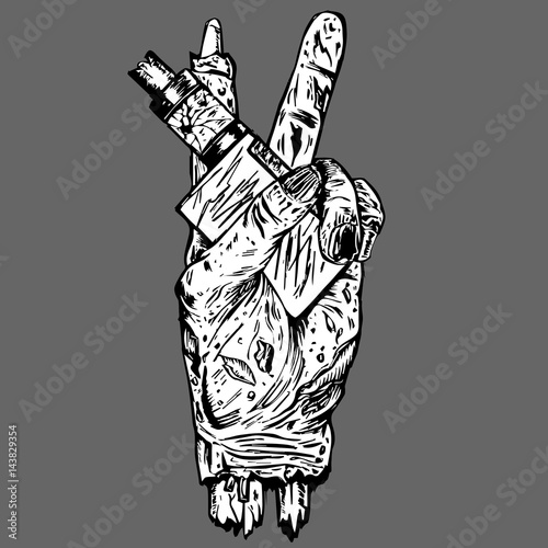 Vector Zombie Hand