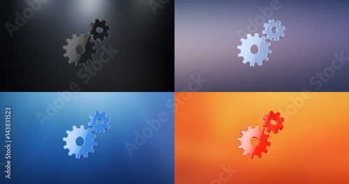 Working Gears S 3d Icon