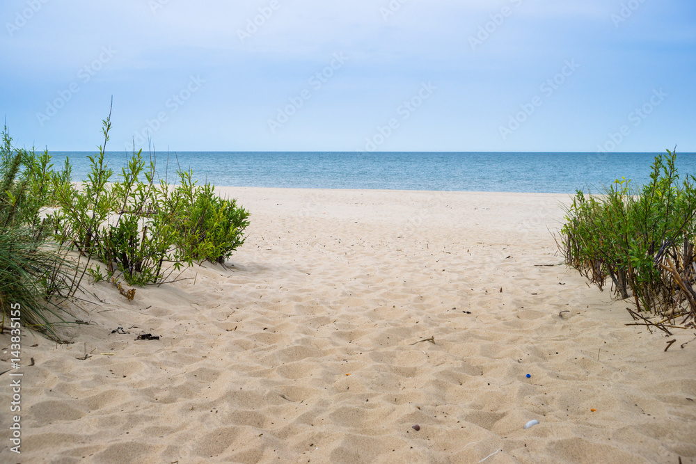 Wejście na plażę