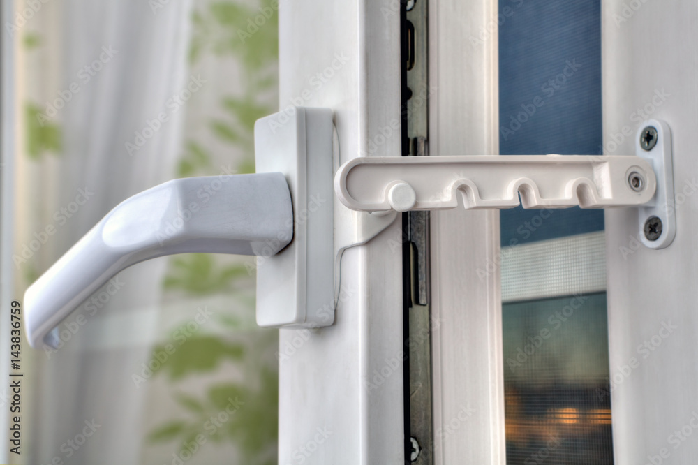 Use of restrictor opening PVC windows at airing the room. Use of restrictor opening PVC windows at airing the room.