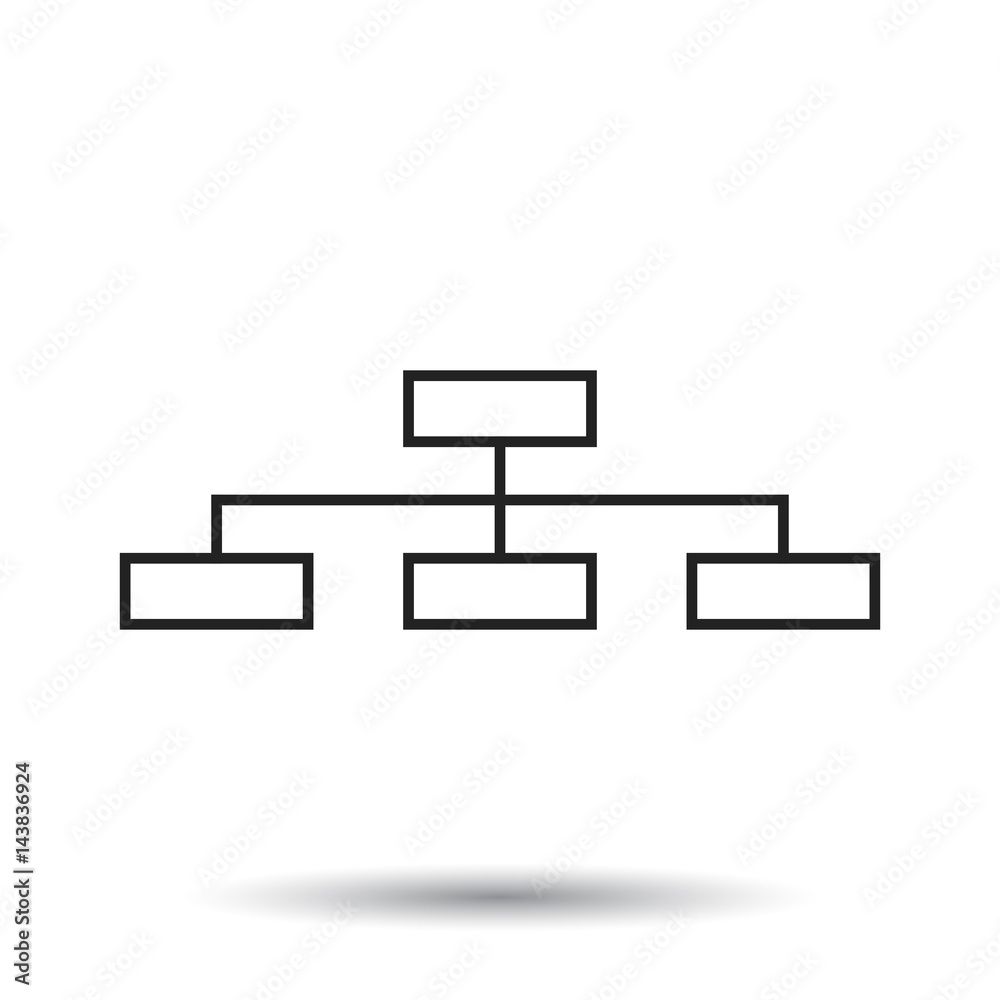 Structure simple flat icon. Vector illustration on white background. Structure simple flat icon. Vector illustration on white background.