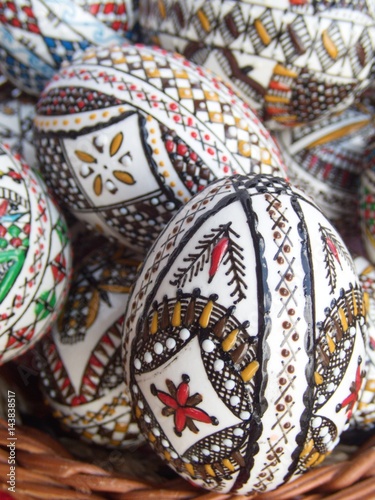traditional romanian hand painted easter eggs