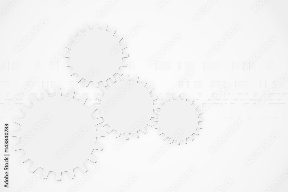 Modern abstract technology background gear wheel elements
