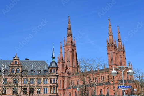 Neues Rathaus und Marktkirche (Wiesbaden)