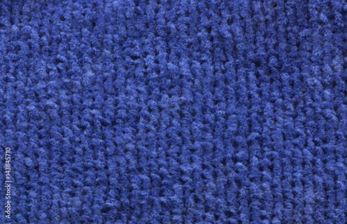 Knitted blue linen, background