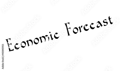 Economic Forecast rubber stamp. Grunge design with dust scratches. Effects can be easily removed for a clean, crisp look. Color is easily changed.