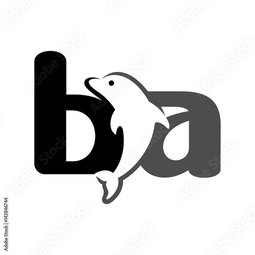 dolphin logo vector.