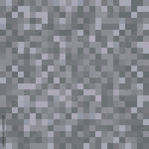 Seamless pixelated dark stone texture mapping background for various digital applications