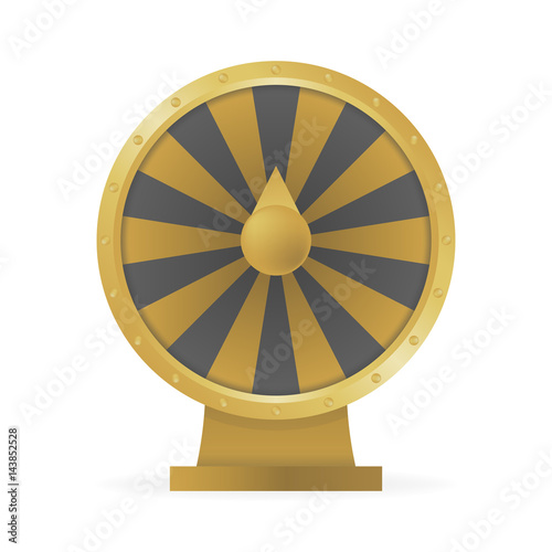 Fortune wheel concept to win money and prizes vector illustration