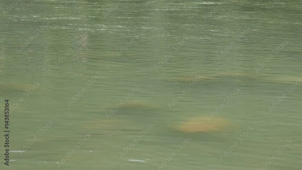 The Ganges River flowing quietly at Rishikesh, India. Vintage filter, close up. The Ganges River flowing quietly at Rishikesh, India. Vintage filter, close up.