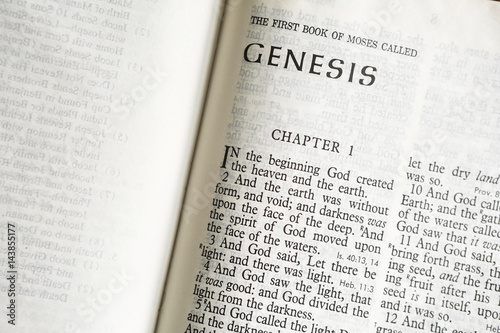 Valokuvatapetti Book of Genesis