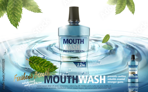 mouthwash product ad