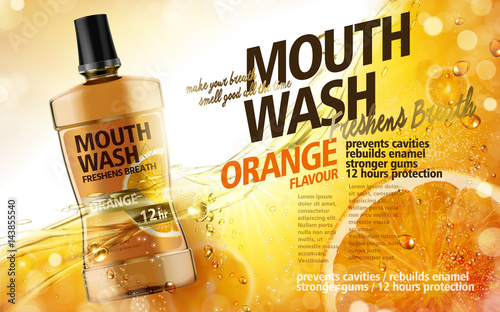 mouthwash product ad