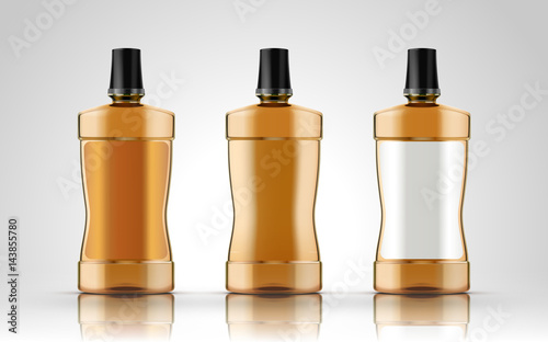 blank plastic bottles