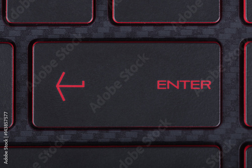 enter button on keyboard of laptop