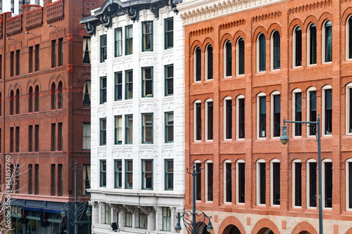 Foto Block of historic buildings in downtown Denver, Colorado