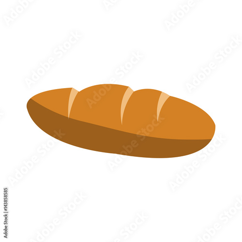 bread icon over white background. colorful design. vector illustration