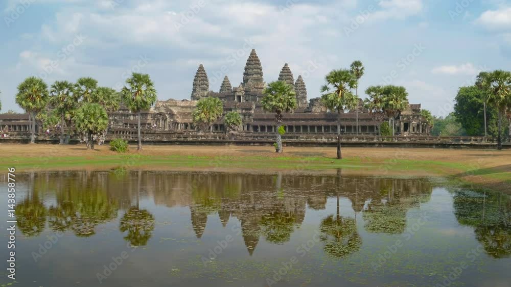 Angkor Wat temple landscape in Siem Reap, Cambodia, 4k
Angkor Wat temple landscape in Siem Reap, Cambodia, 4k