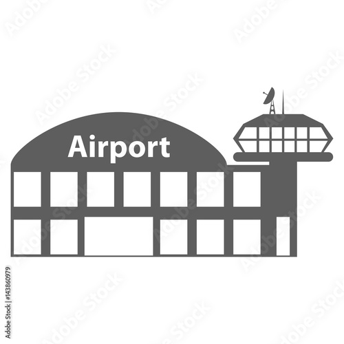 Airport icon, vector illustration.