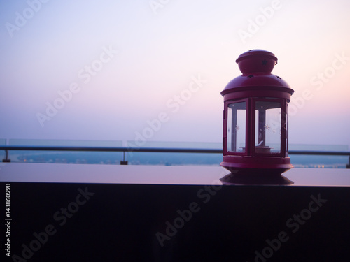 lamp in restaurant with beautiful light