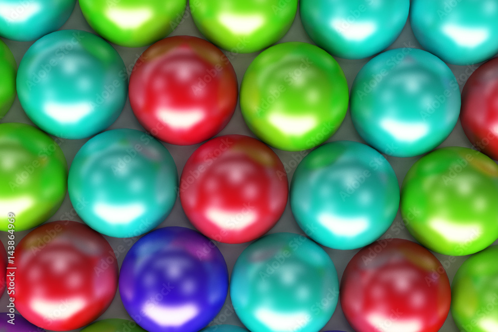 Pattern of coloreful spheres Pattern of coloreful spheres