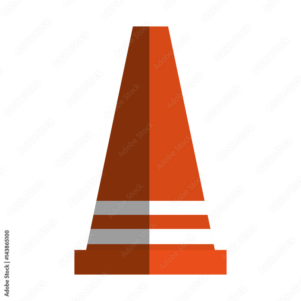 cone construction isolated icon cone construction isolated icon