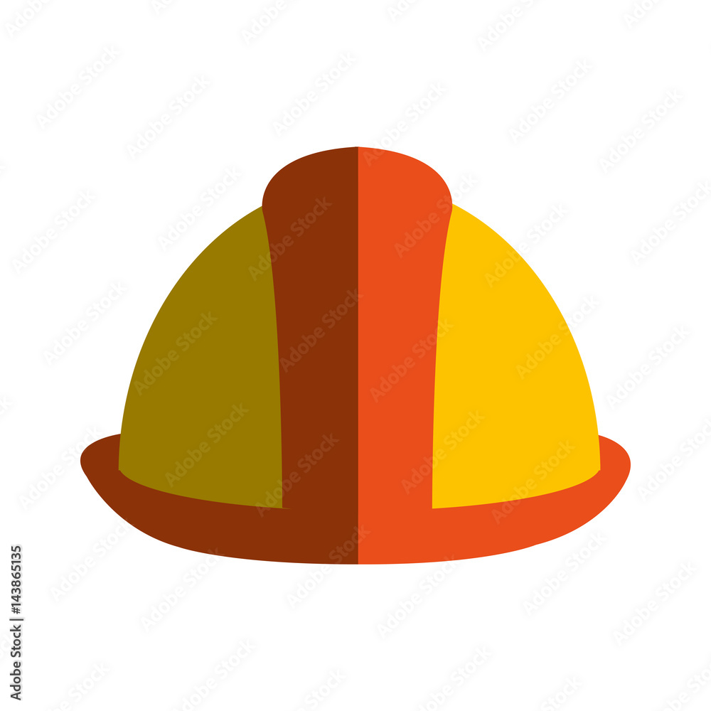 Fototapeta premium construction helmet isolated icon