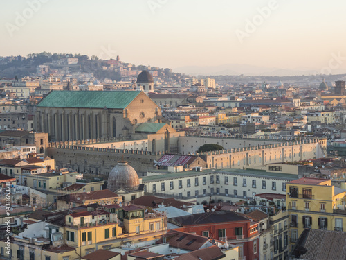 Napoli, Italy. Wonderful landscape on the city and its districts photo
