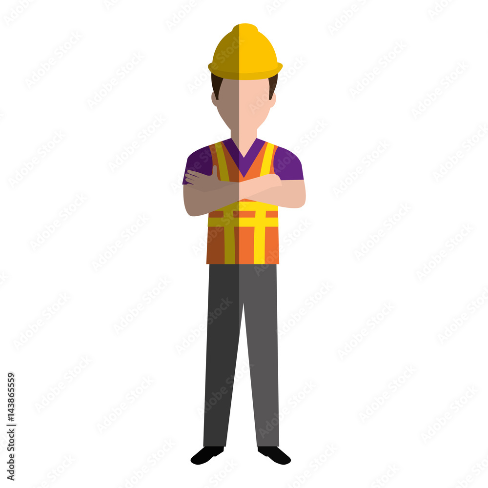 construction worker avatar character