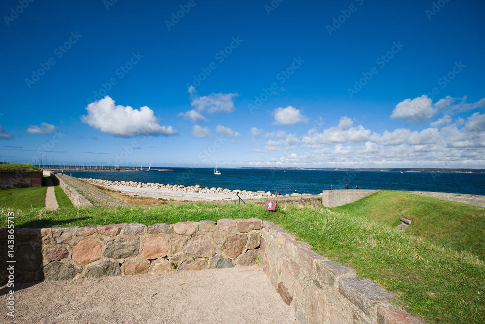 Kronborg castle and stronghold in the town of Helsingør, Denmark