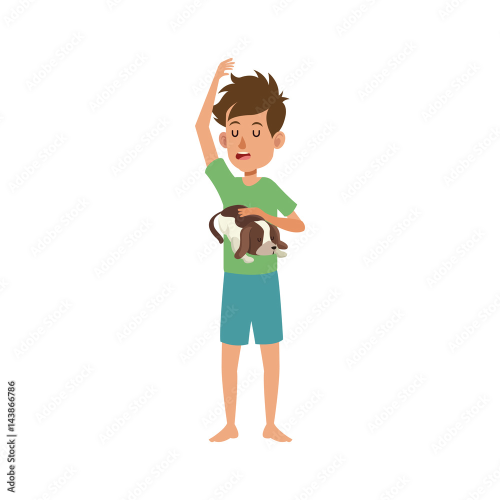 Man with rest position, cartoon icon over white background. colorful design. vector illustration Man with rest position, cartoon icon over white background. colorful design. vector illustration