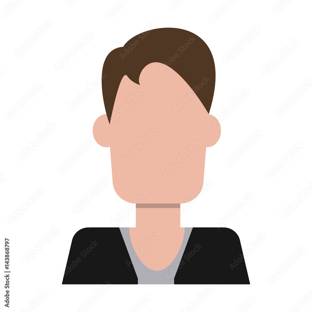 man cartoon icon over white background. colorful design. vector illustration man cartoon icon over white background. colorful design. vector illustration