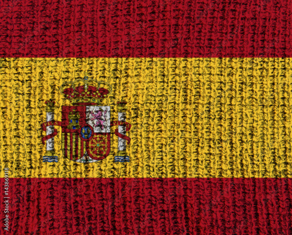 Wool Textured Flag - Spain Wool Textured Flag - Spain