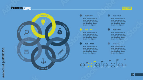 Six Linked Circles Slide Template