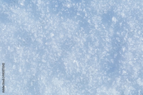 Snow background in close up