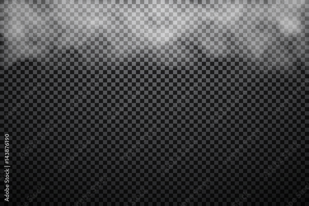 Fog or smoke isolated transparent special effect. White vector cloudiness, mist or smog background. Vector illustration Fog or smoke isolated transparent special effect. White vector cloudiness, mist or smog background. Vector illustration