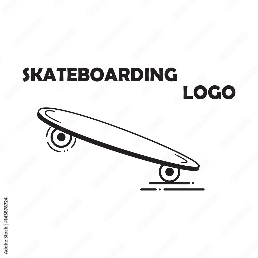 Skateboarding logo emblem skateboard Skateboarding logo emblem skateboard