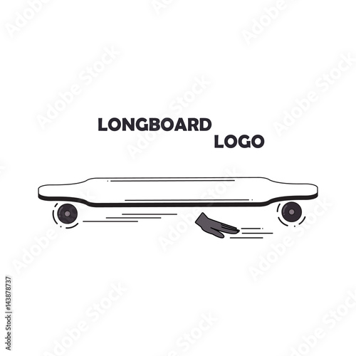 Longboarding logo emblem Longboard