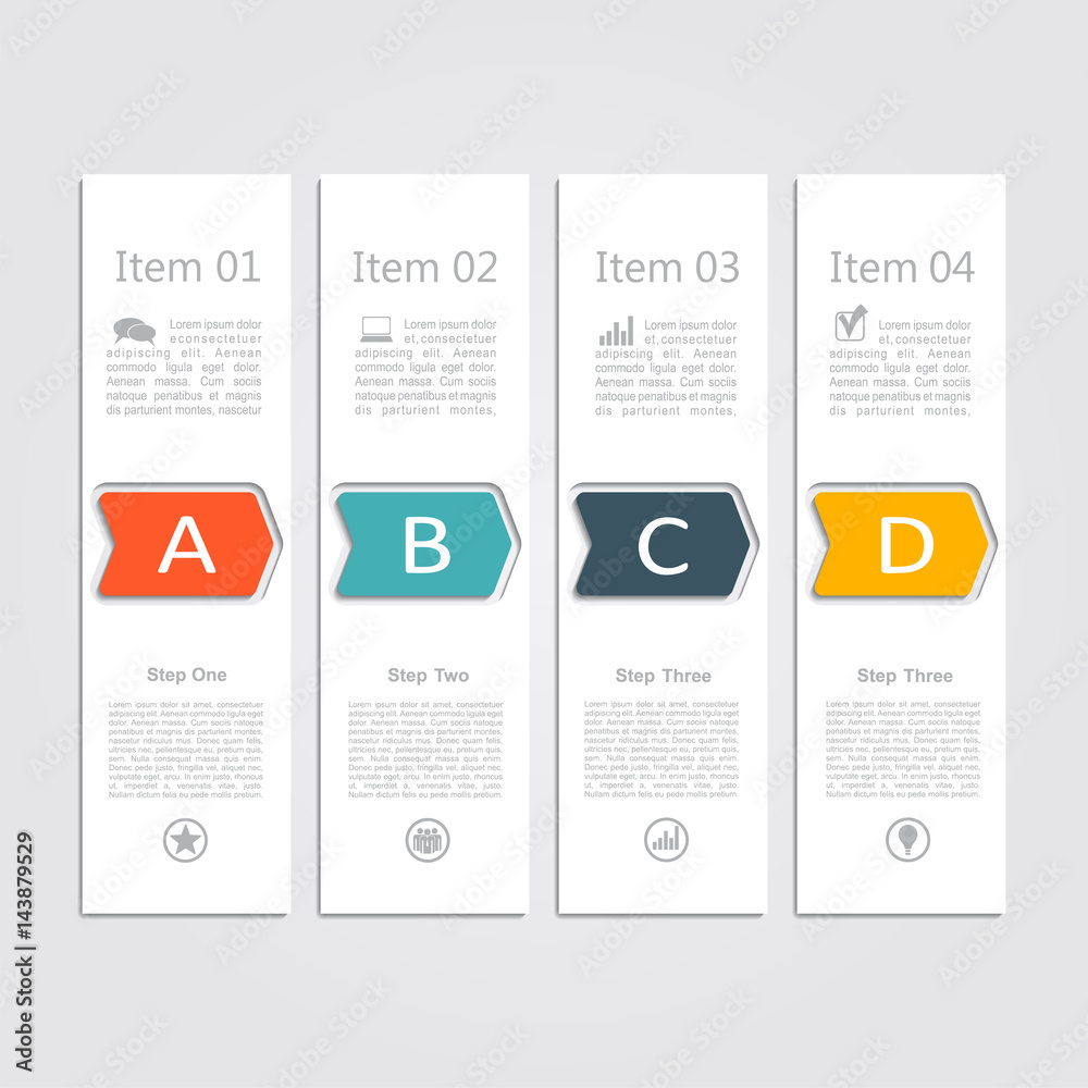 Infographic design template with place for your data. Vector.