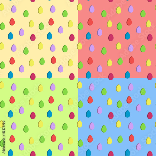 Pattern of Easter eggs