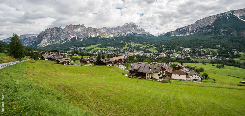 Colle Santa Lucia village, Dolomites mountain