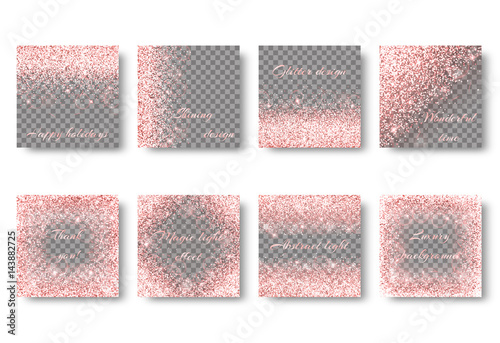 Glitter sparkle background with abstract light. Brilliant pattern on a transparent backdrop.
