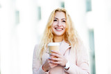 Photo of girl with coffee