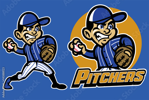 kid playing baseball as a pitcher
