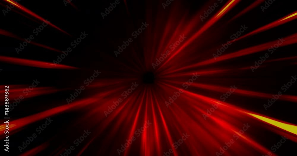 Flight through the futuristic red tunnel Flight through the futuristic red tunnel