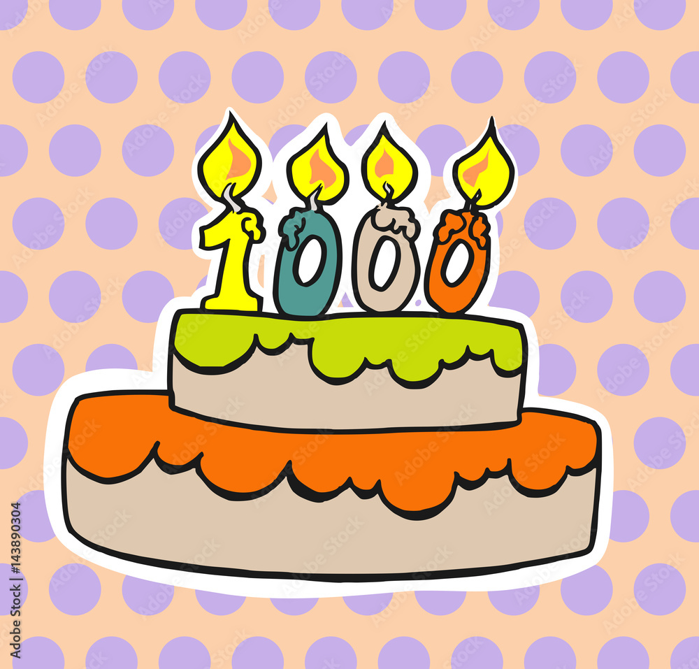 Taart met duizend - 1000 jarig jubileum