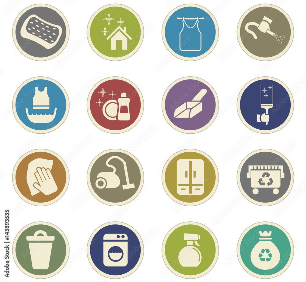cleaning icon set cleaning icon set