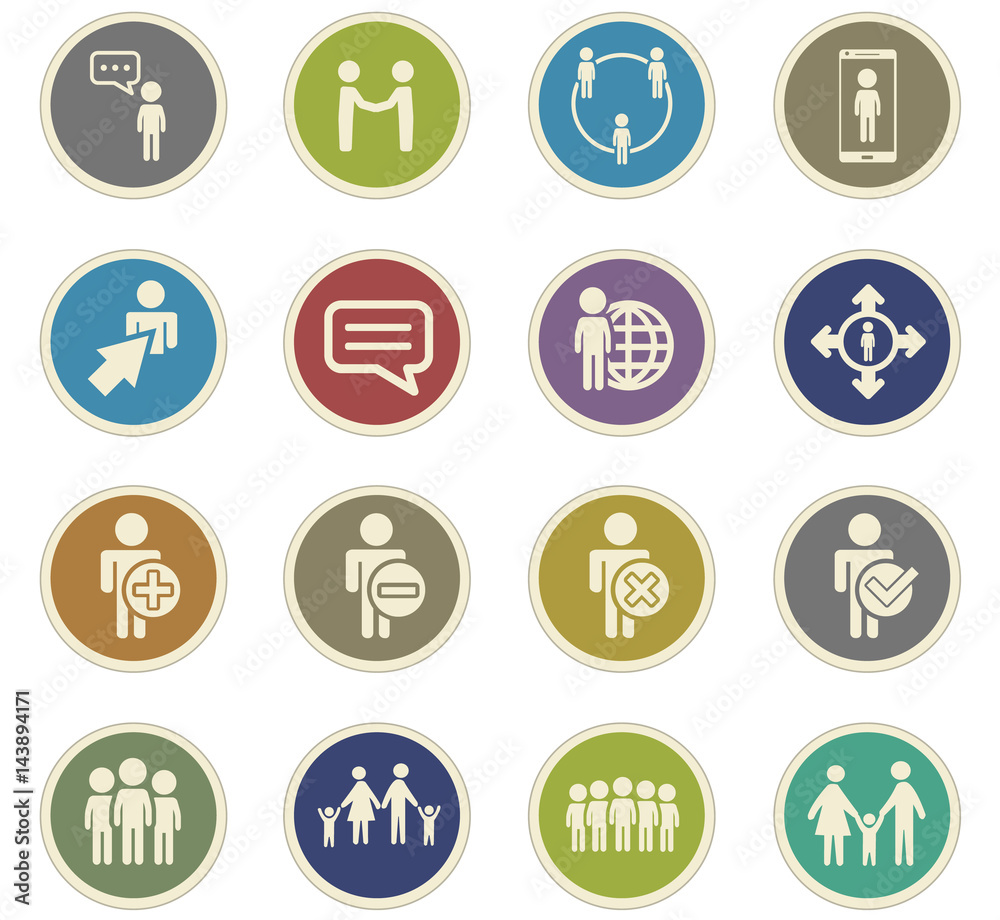 community icon set community icon set